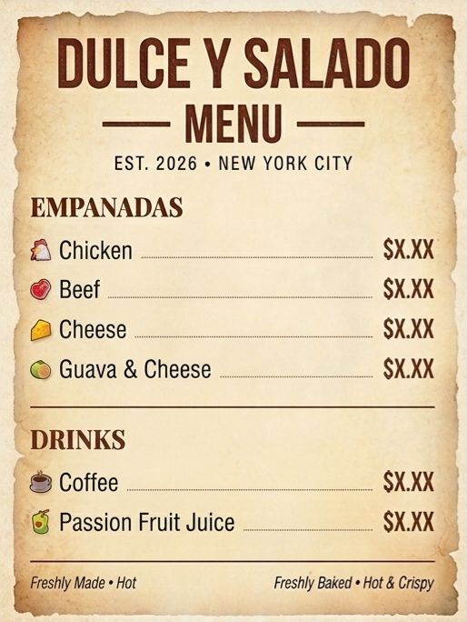 Menú Board Dulce y Salado